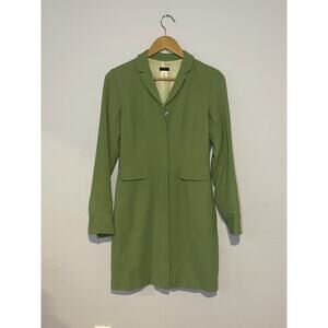 Vintage Chartreuse Green J.CREW Long jacket | Blazer Dress | Chich - (Size 4)